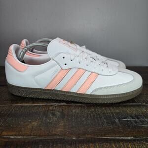 NEW adidas Samba OG Womens Size 11 Casual Lifestyle Shoes JH5687 White Pink